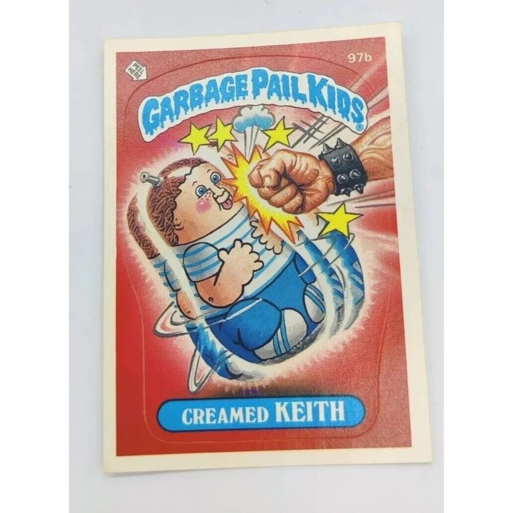 1986 Topps Garbage Pail Kids Creamed Keith #97B 97 B Card Sticker GPK Single